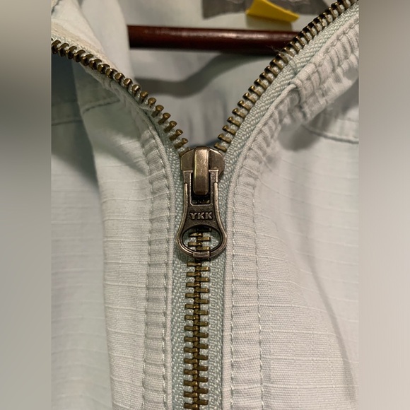 Cabelas Hooded Zip Up Jacket Womens Size Large Light Blue Lightweight - Picture 3 of 9